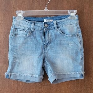 Kensie Distressed Jean Shorts